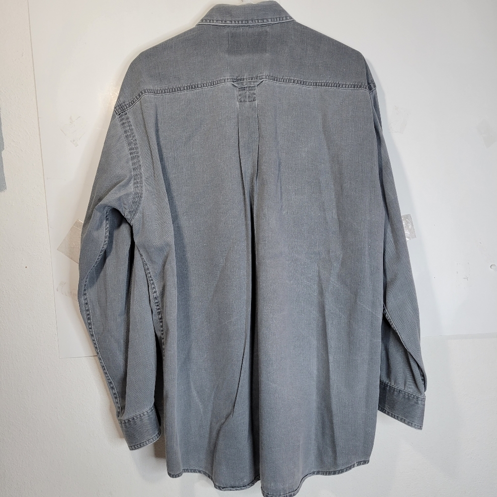 Mens Canadian Outdoors Heavy Long Sleeve Button front Shirt Fits Like an Xl - Picture 7 of 8